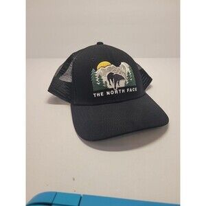 The North Face Embroidered Mudder Trucker Cap Black Bear Mtn Ridge Sun  NWOT